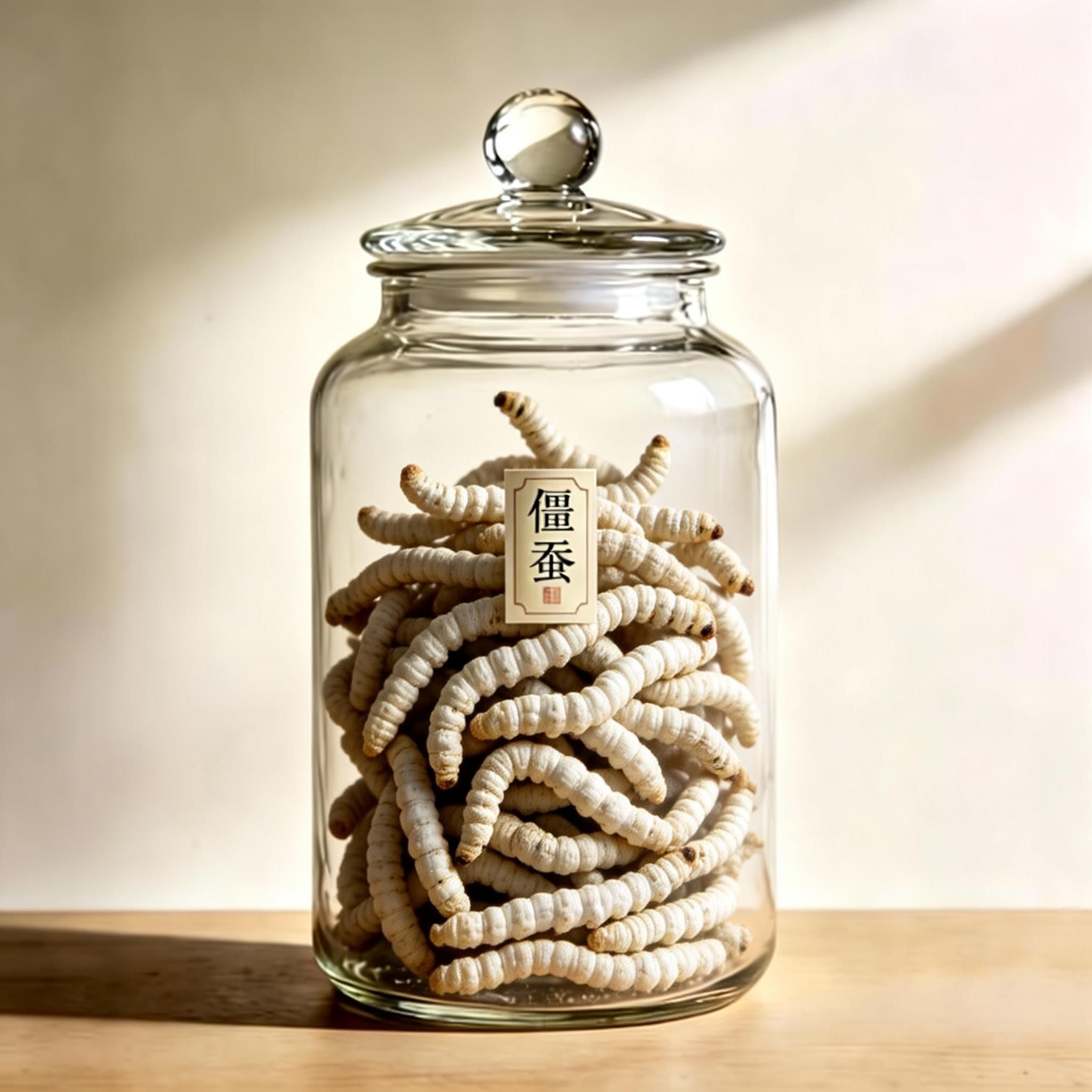 僵蚕 Larva of a Silkworm with Batrytis