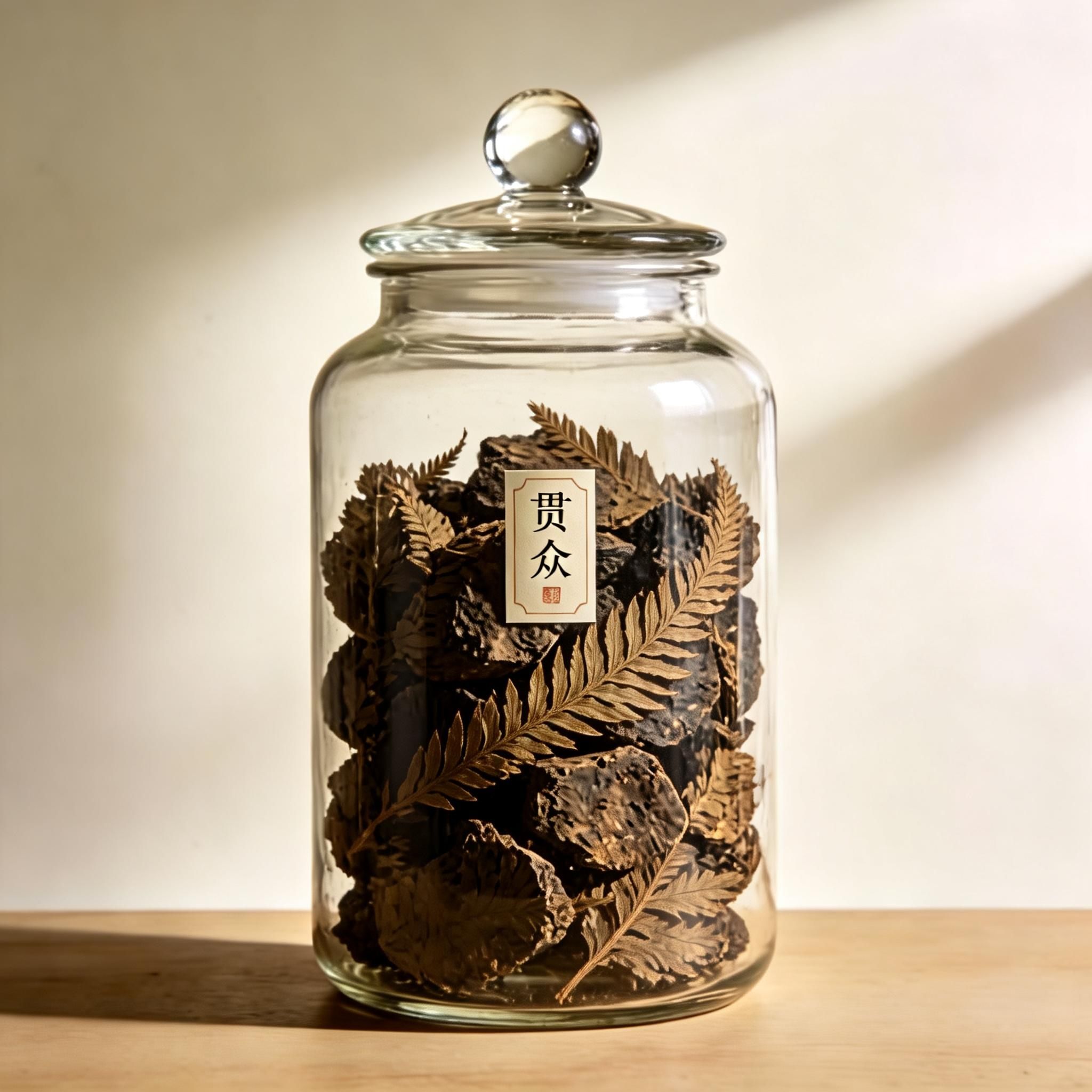 贯众 Fortunes Boss Fern Rhizome
